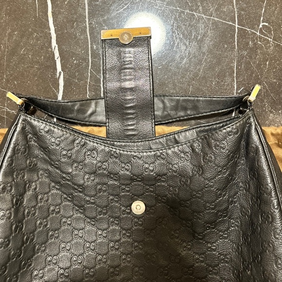 Guccisima Nero Leather Hobo Bag - Picture 14 of 16